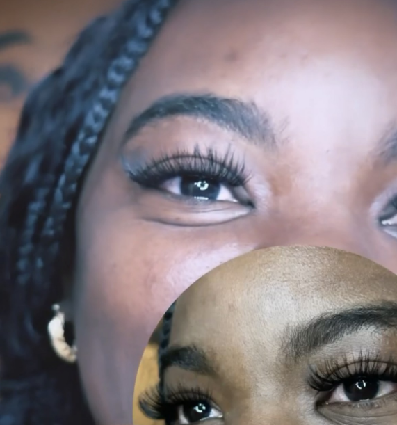 Lash extensions before and after